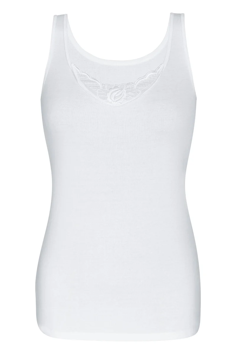 Tanktop, mit Strickmotiv, FINE RIB, im 2er-Pack