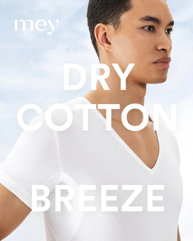 T-Shirt, V-Neck, DRY COTTON BREEZE