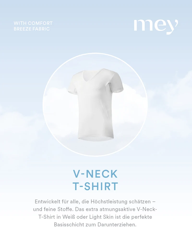 T-Shirt, V-Neck, DRY COTTON BREEZE