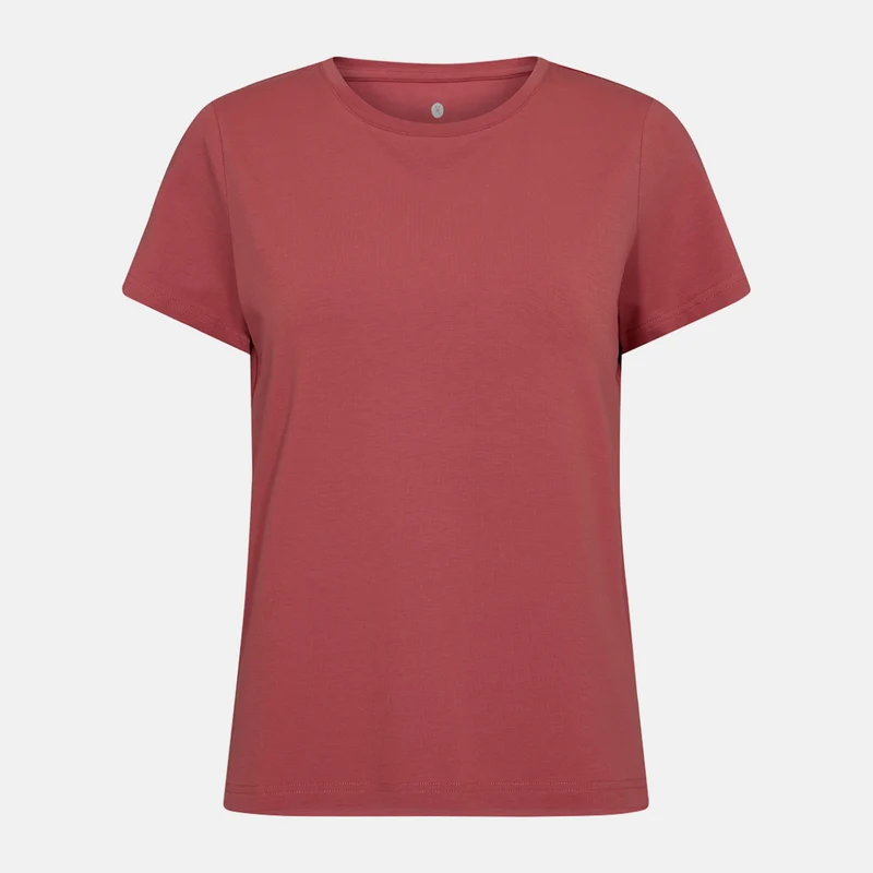 Rotes Bambus-T-Shirt