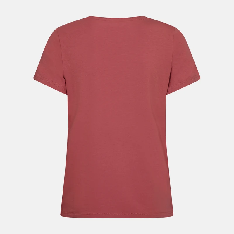 Rotes Bambus-T-Shirt