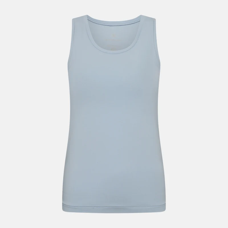 Hellblaues Bambus-Tanktop mit breiten Trägern