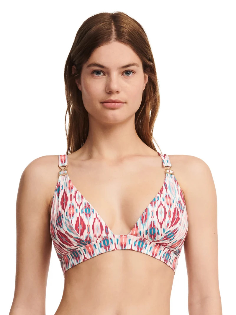 Chantelle Bademode - Devotion Wirefree Triangel-T-Shirt-BH Türkis Ikat