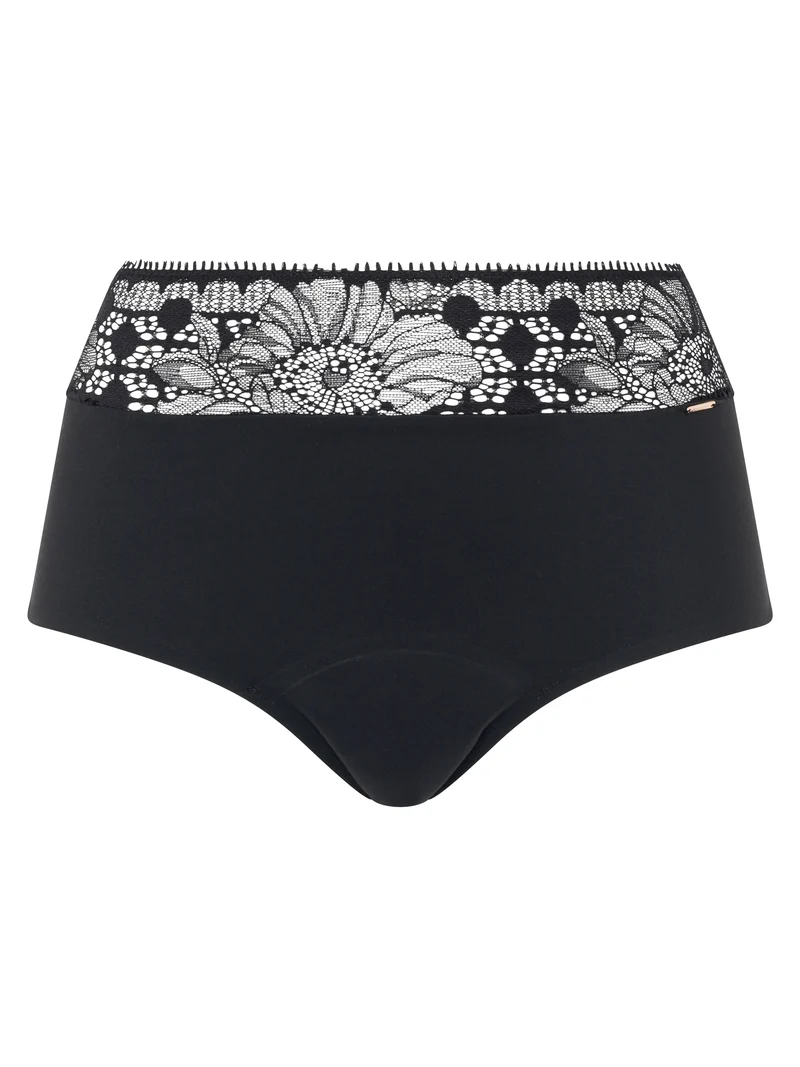 Chantelle - Life Spitzen-Slip mit hoher Taille, Schwarz