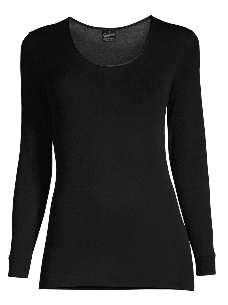 Shirt, langarm, Rundhals, FILOSCOZIA SATIN