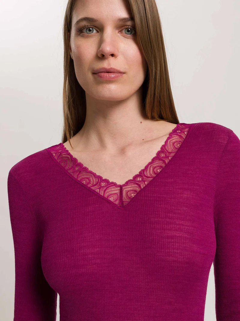 Langarm-Shirt WOOLEN LACE
