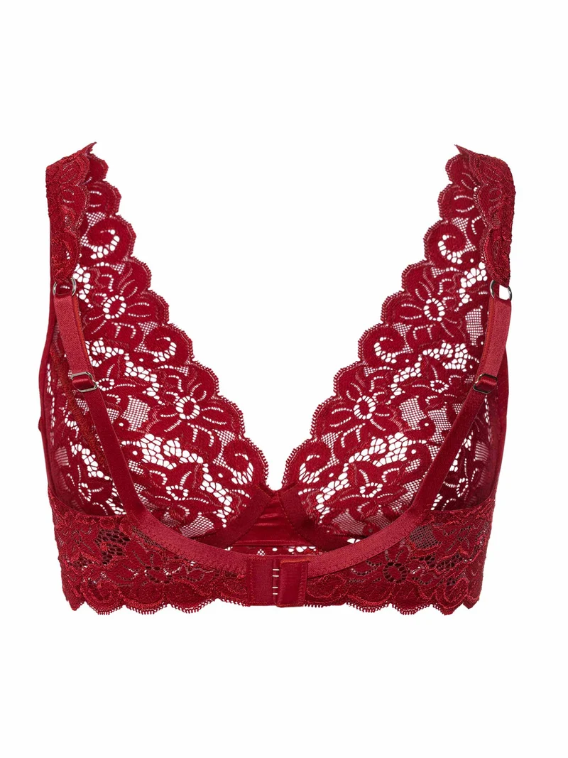 Soft Cup Bra MOMENTS, in Herbst-Farbe red dahlia