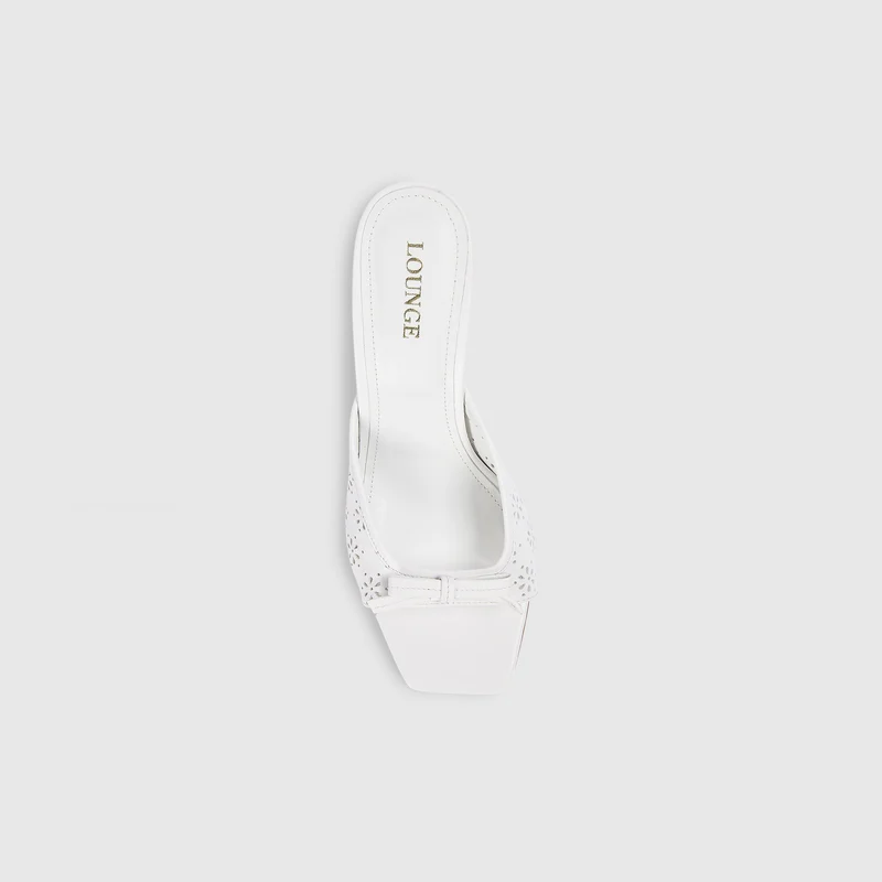 Capri Kitten Heels - White