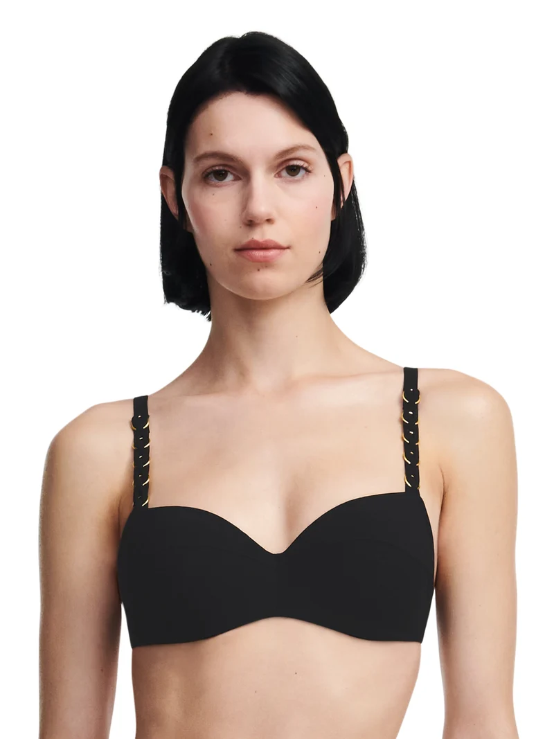 Chantelle Bademode – Emblem Halbschalen-Memory-BH Schwarz