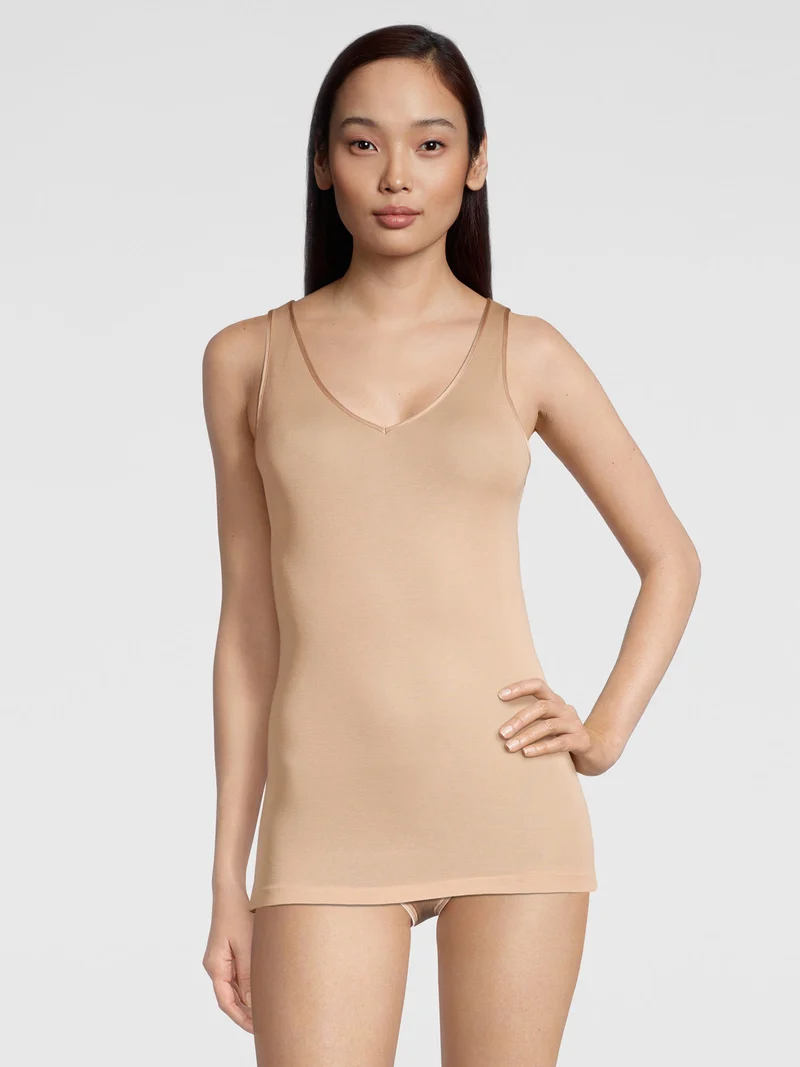 Tank-Top, V-Neck, FILOSCOZIA SATIN