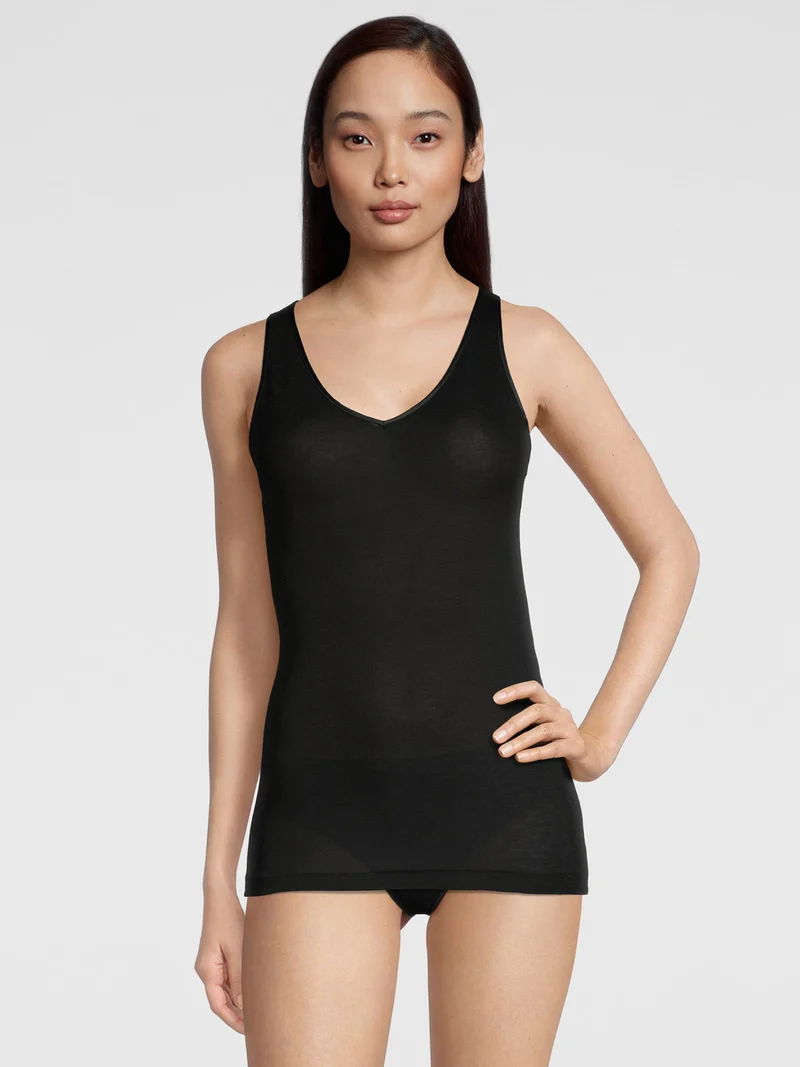 Tank-Top, V-Neck, FILOSCOZIA SATIN