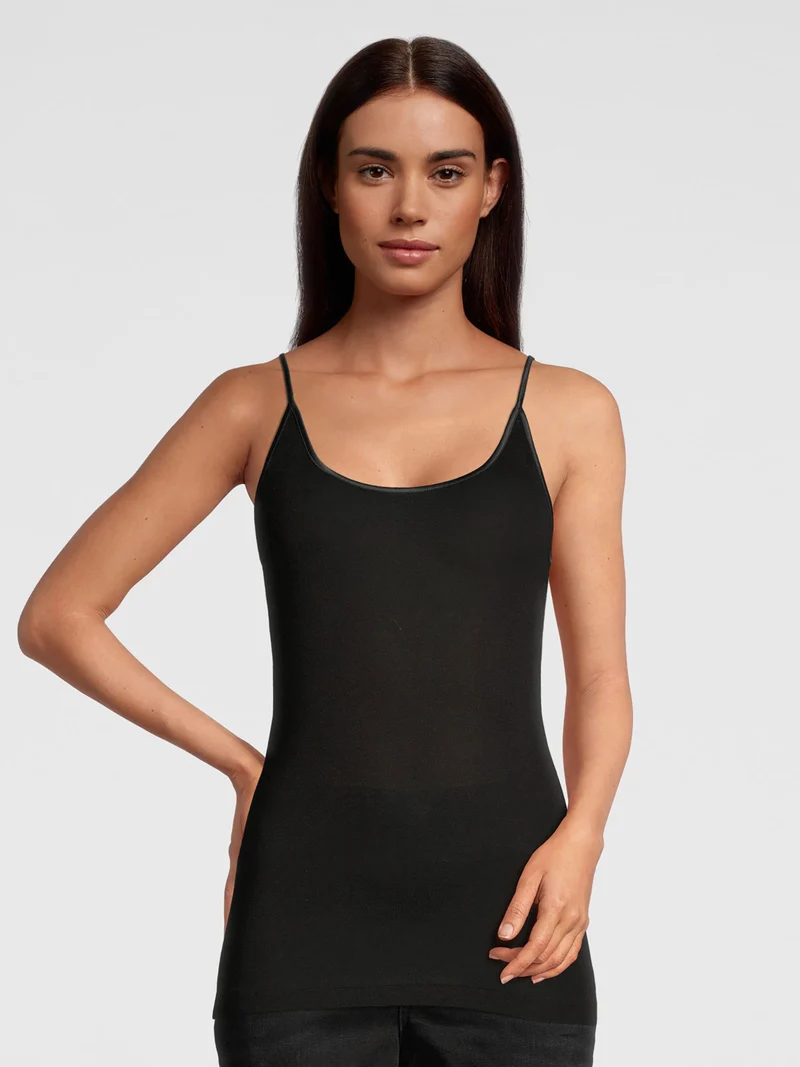 Spaghetti-Top, Rundhals, FILOSCOZIA SATIN