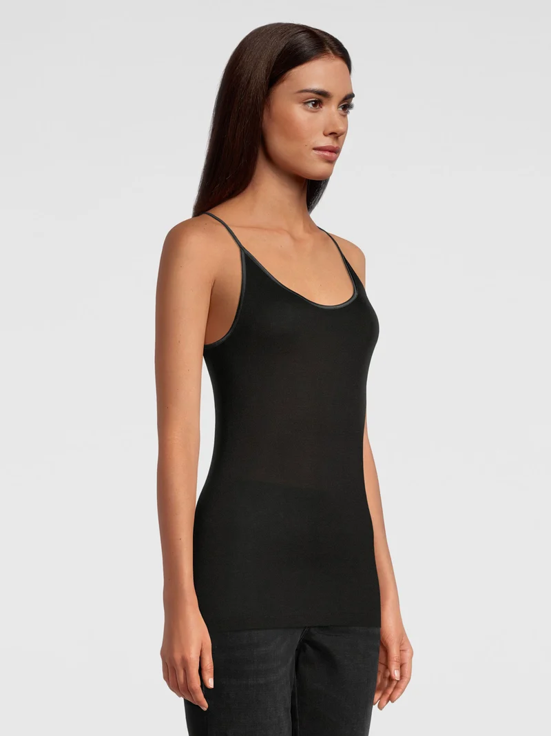 Spaghetti-Top, Rundhals, FILOSCOZIA SATIN