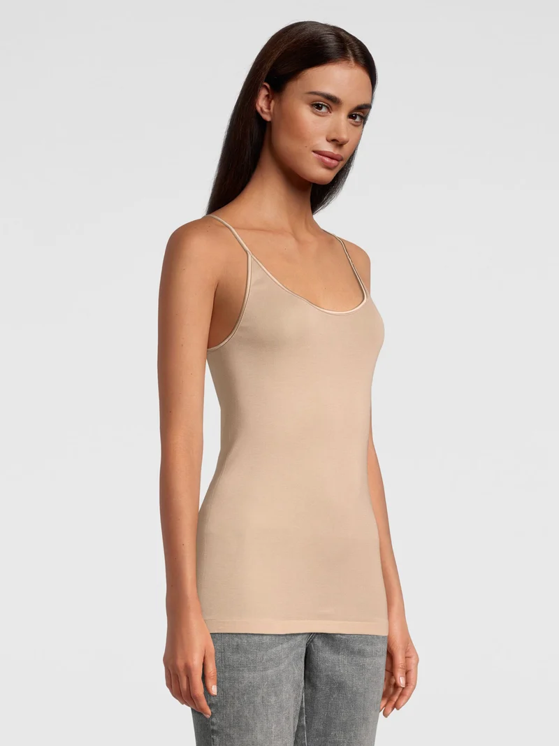 Spaghetti-Top, Rundhals, FILOSCOZIA SATIN