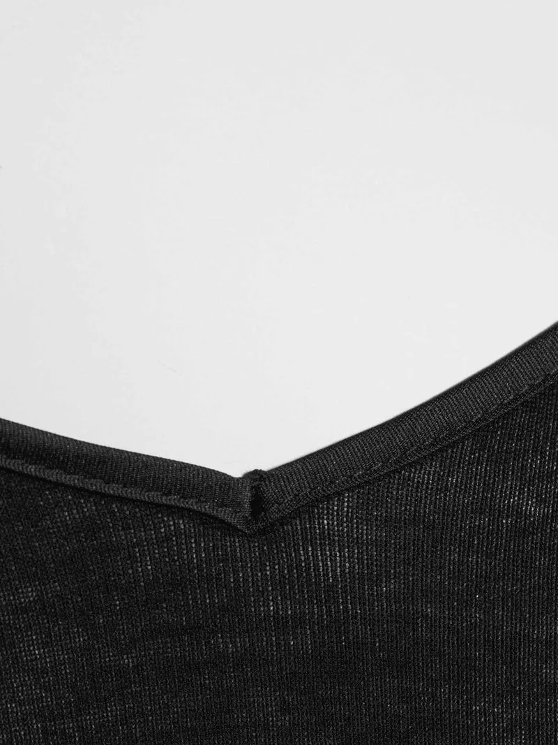 Spaghetti-Top, V-Neck, FILOSCOZIA SATIN