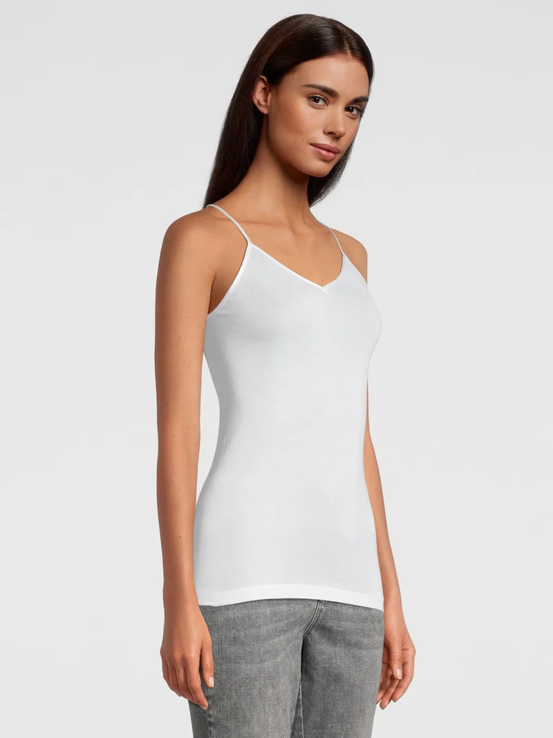 Spaghetti-Top, V-Neck, FILOSCOZIA SATIN