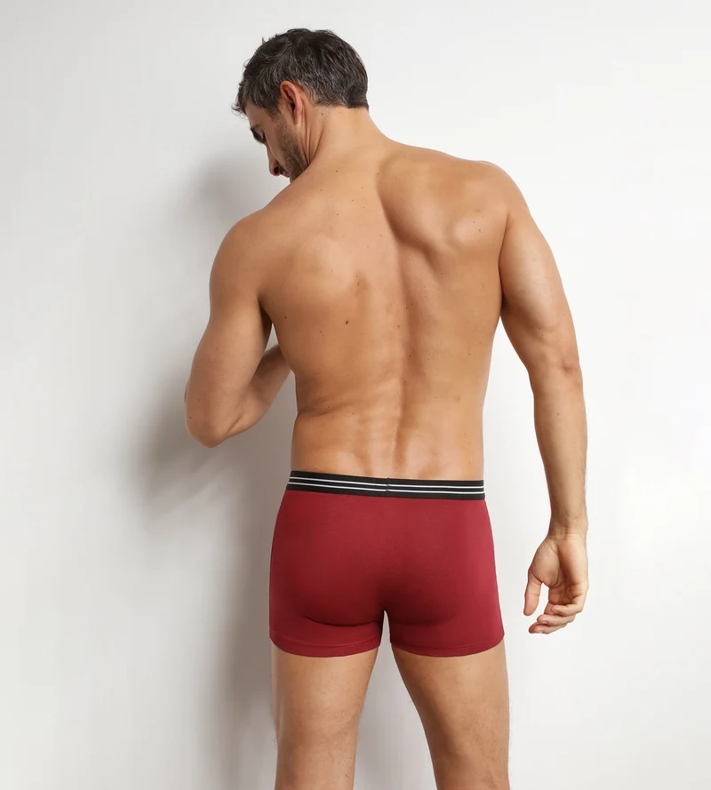 2er-Pack Boxershorts für Herren aus Stretch-Baumwolle Rot EcoDim