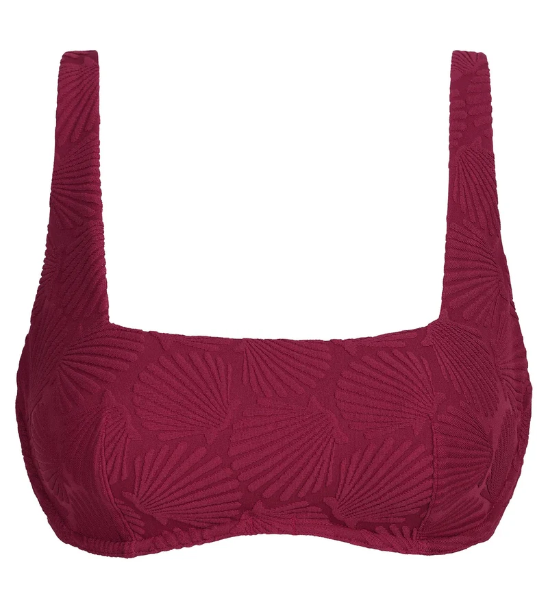 Badeanzugoberteil mit Bügeln und Muschelmotiv von Dim Swimwear