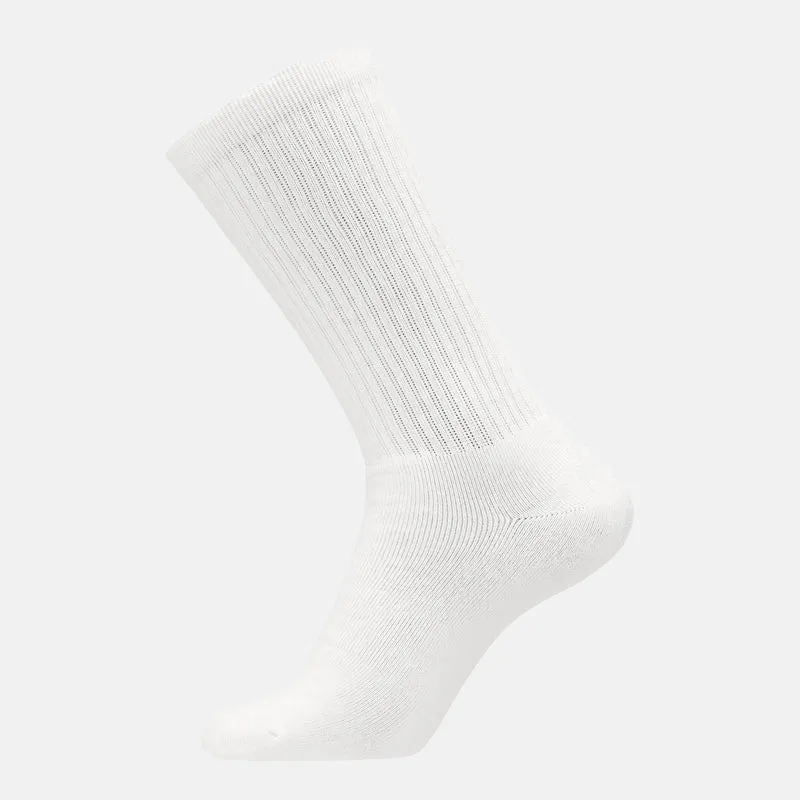 3er Pack Tennissocken aus weißem Bambus mit langer Rippe