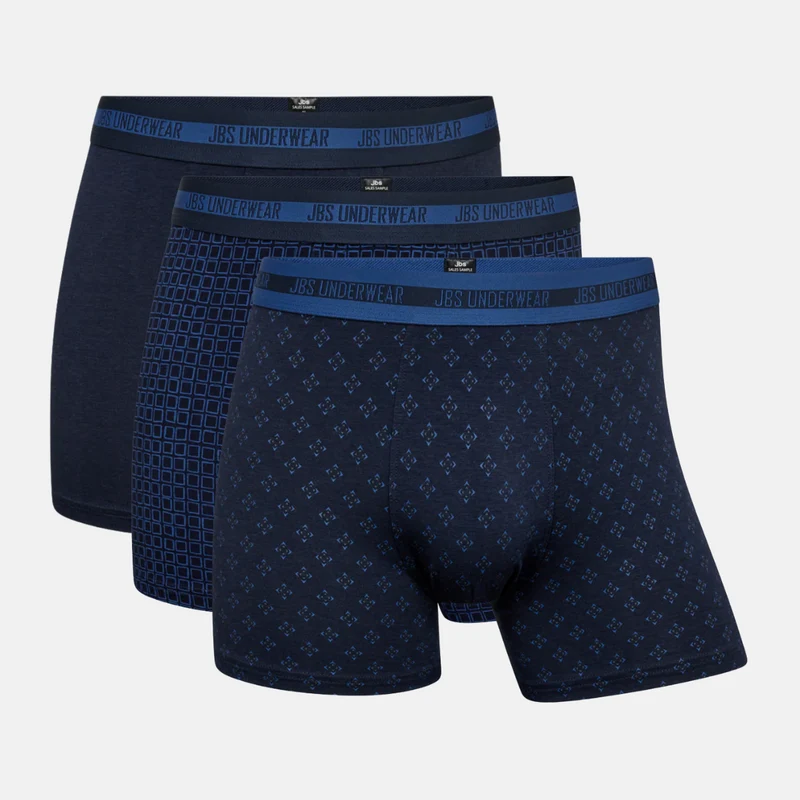 3er-Pack blaue Bambus-Unterhosen