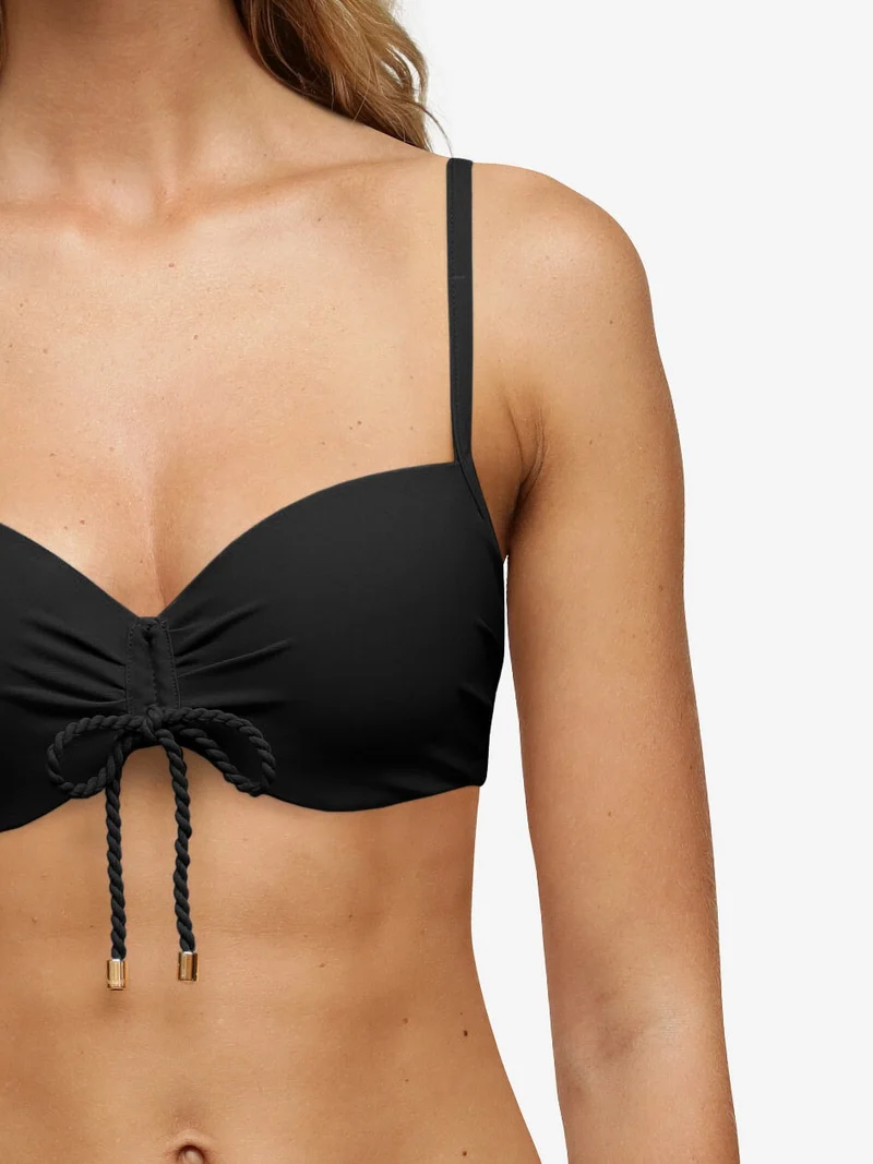 Chantelle Swimwear - Inspire Half-Cup Memory Bikini Top Schwarz