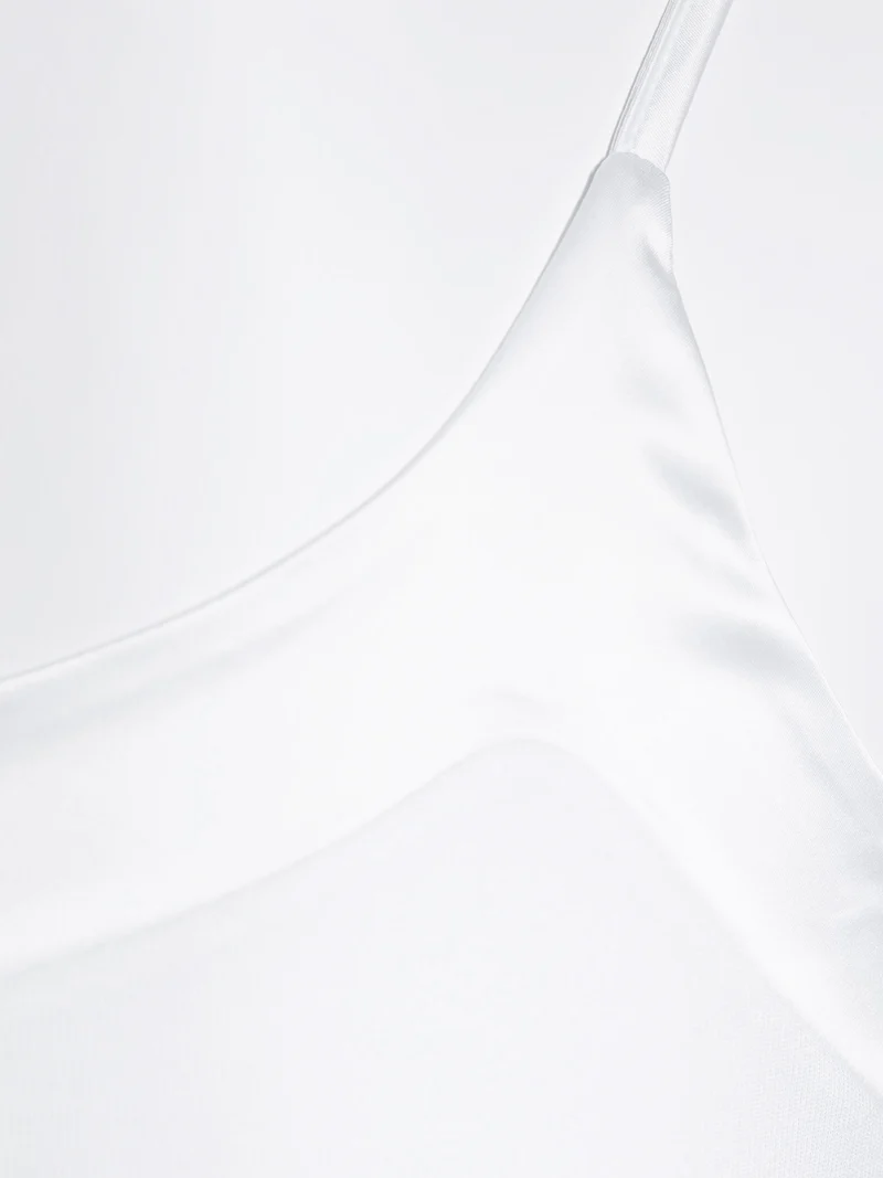 Spaghetti-Top mit breitem Satin-Besatz, FILOSCOZIA SATIN EDGE