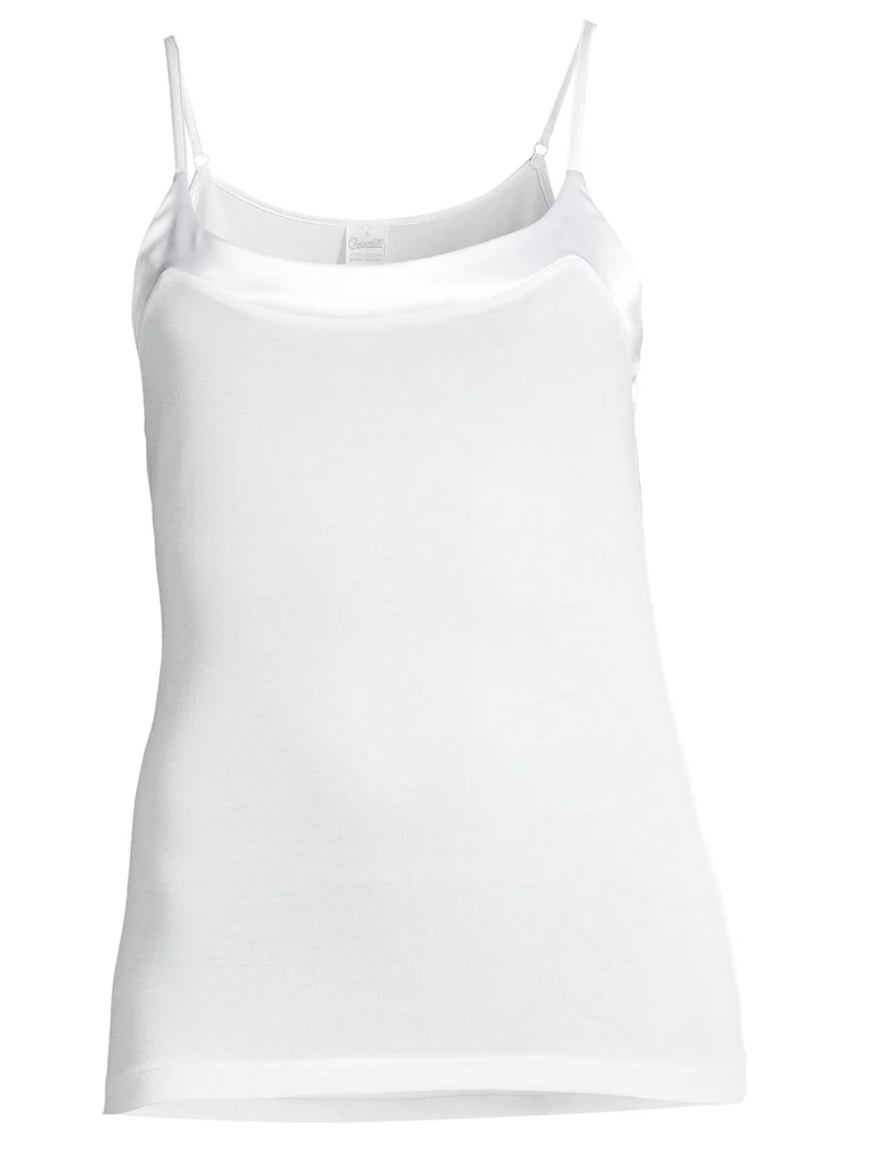 Spaghetti-Top mit breitem Satin-Besatz, FILOSCOZIA SATIN EDGE