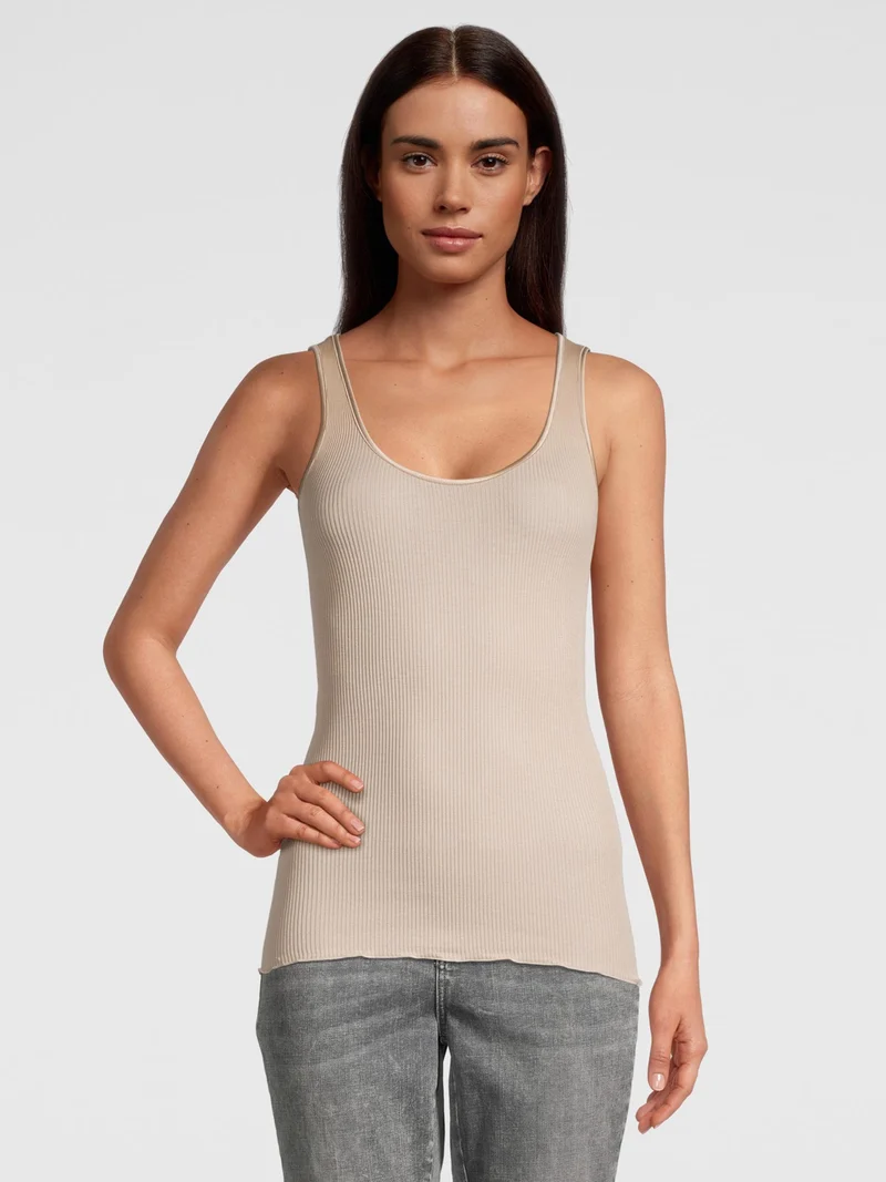 Tank-Top, Rundhals, Feinripp, FILOSCOZIA FINE RIB
