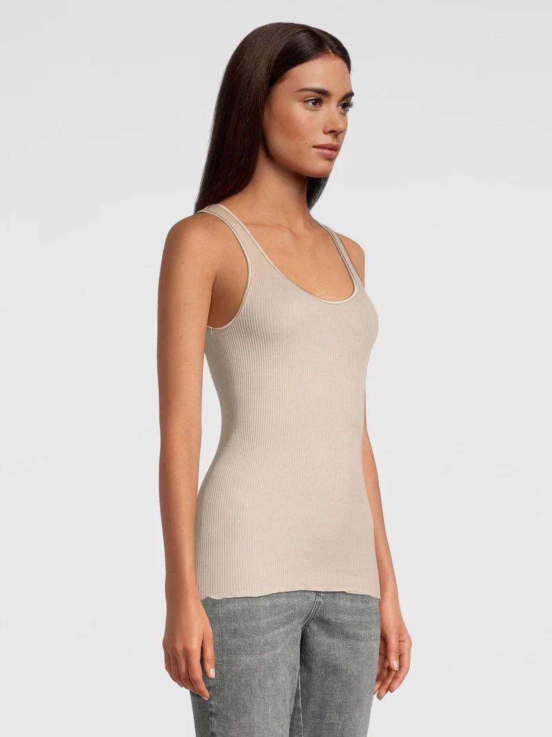 Tank-Top, Rundhals, Feinripp, FILOSCOZIA FINE RIB