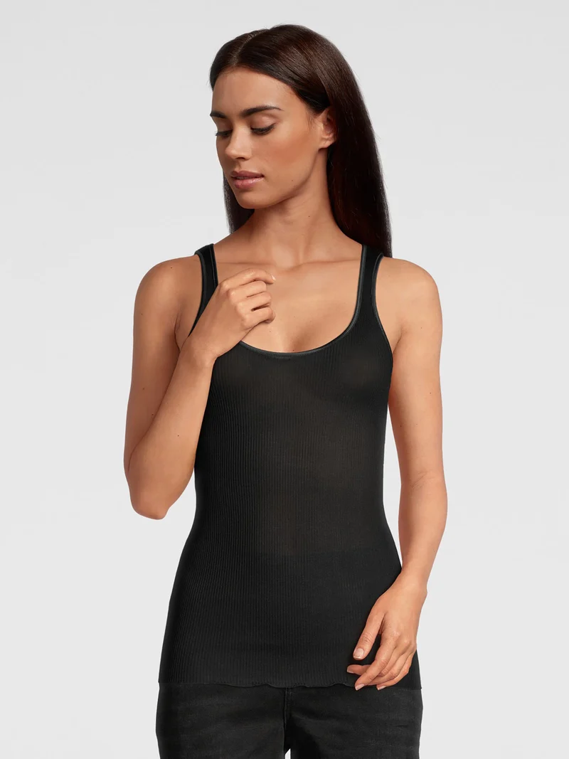 Tank-Top, Rundhals, Feinripp, FILOSCOZIA FINE RIB