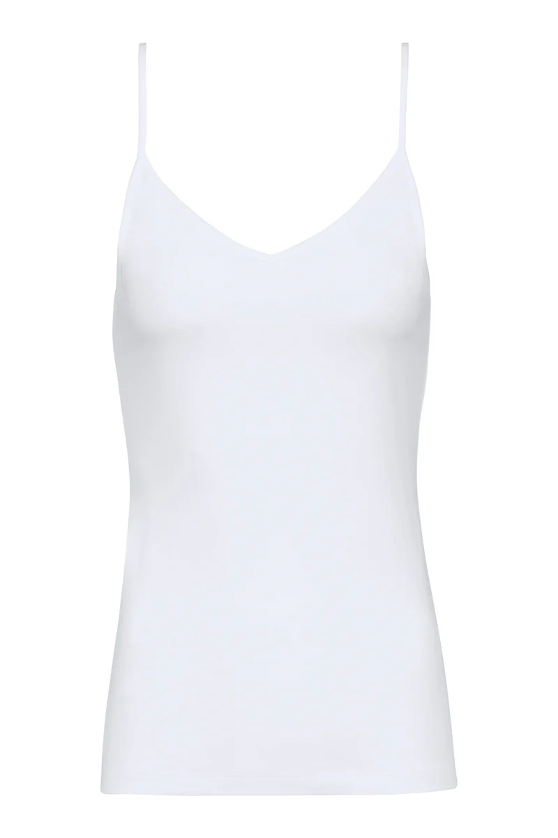 Spaghetti-Top, V-Neck, COMFORT COTTON
