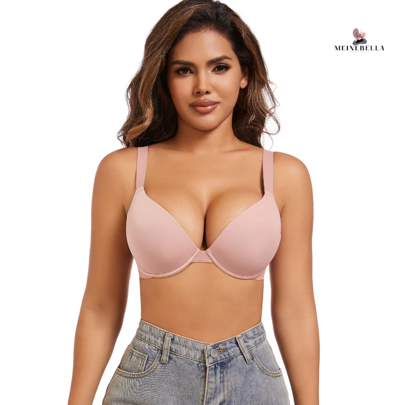 Meinebella™ Super Push-Up BH med djup urringning Extra Färger