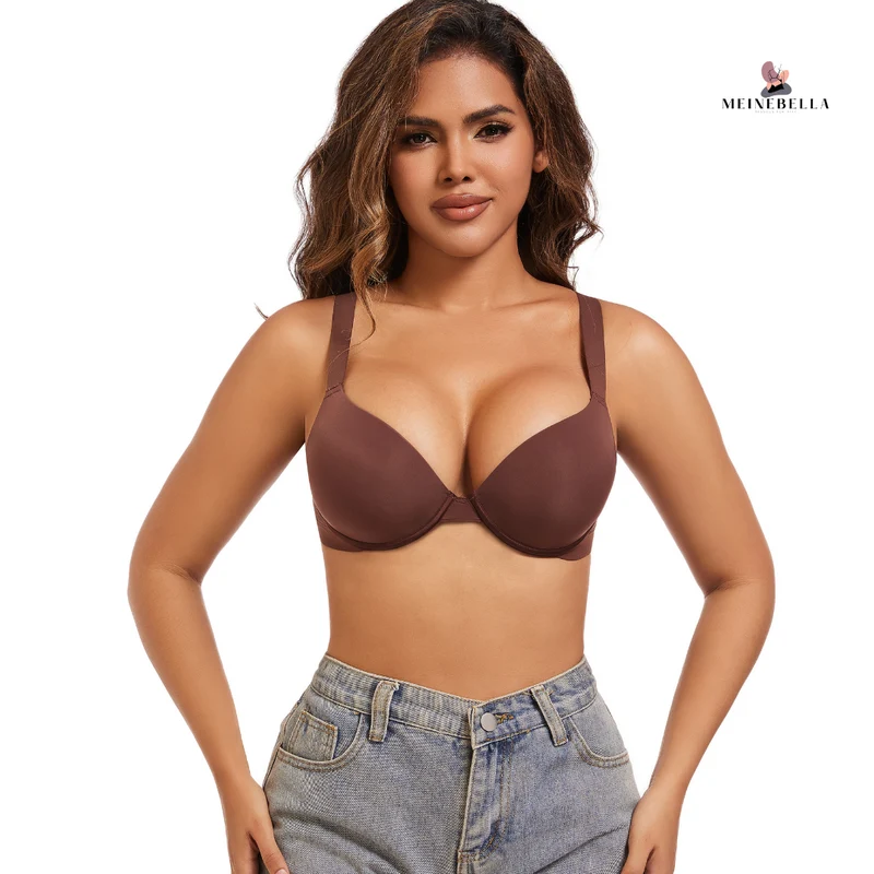 Meinebella™ Super Push-Up BH med djup urringning Extra Färger