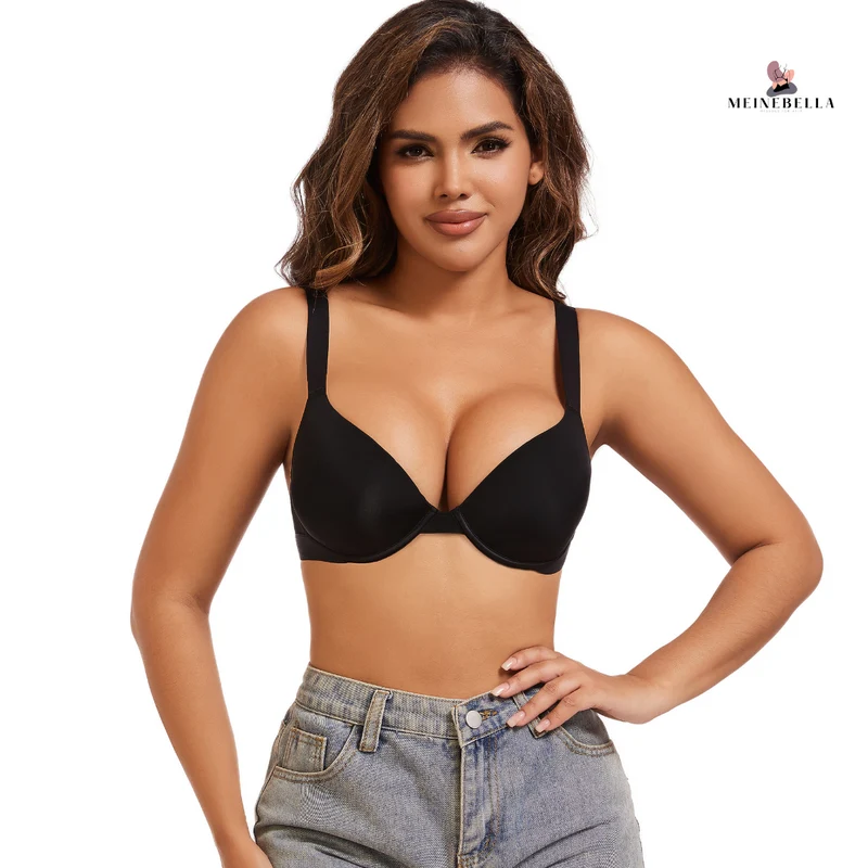 Meinebella™ Super Push-Up BH med djup urringning Extra Färger