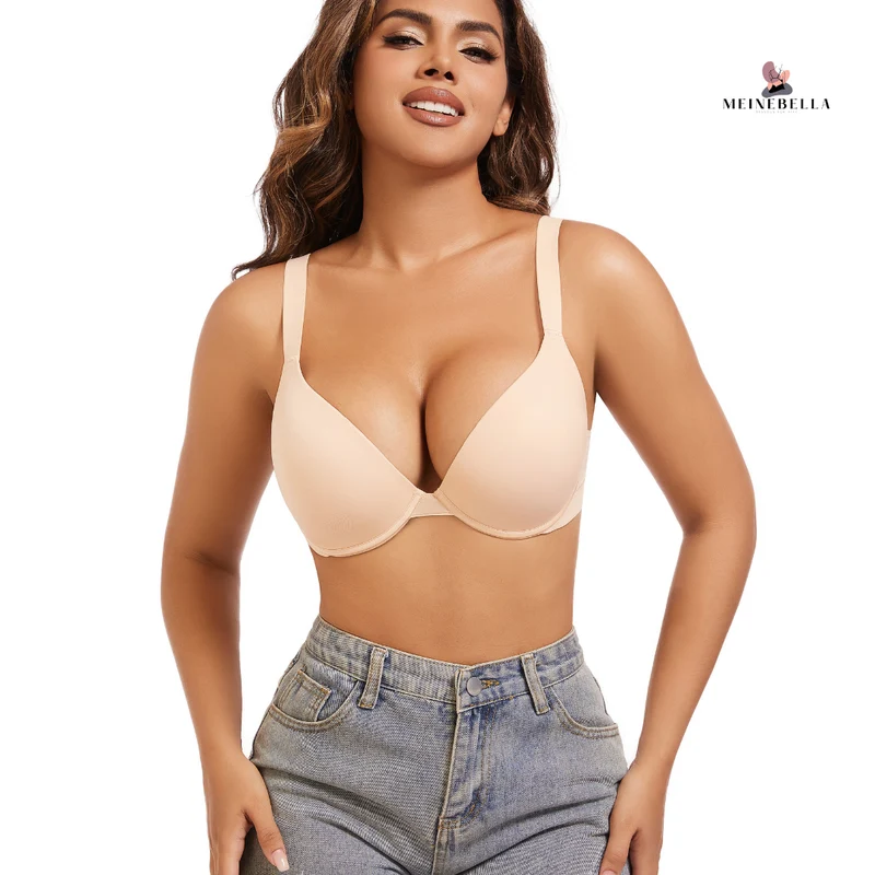 Meinebella™ Super Push-Up BH med djup urringning Extra Färger