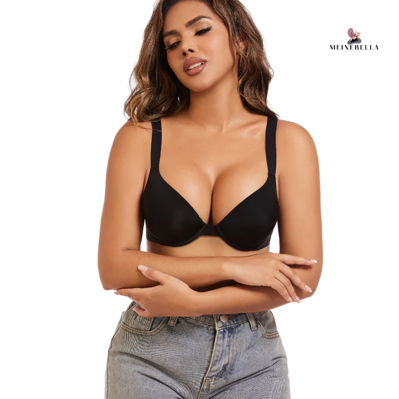 Meinebella™ Super Push-Up BH med djup urringning