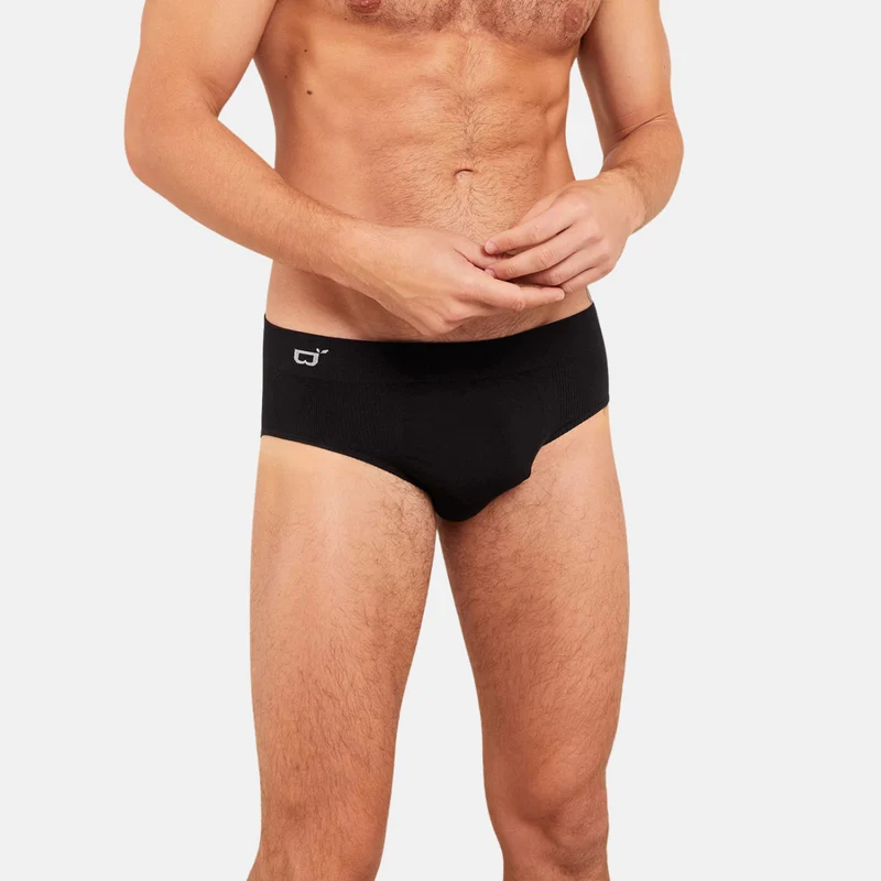 Schwarzer Bambus-Slip für Männer