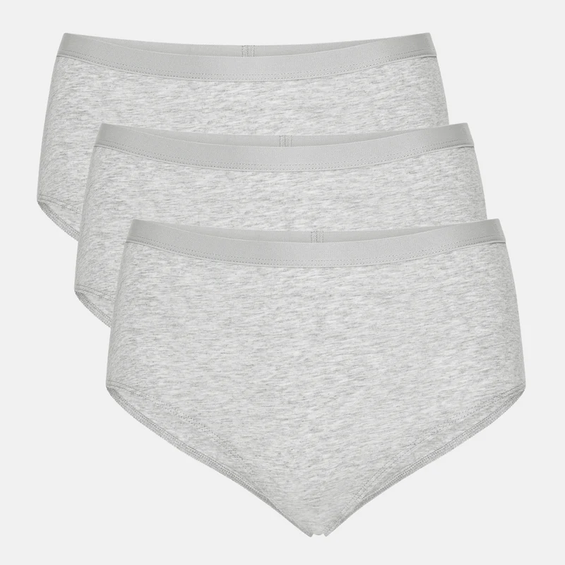 3er-Pack Bambus Maxi-Slips grau
