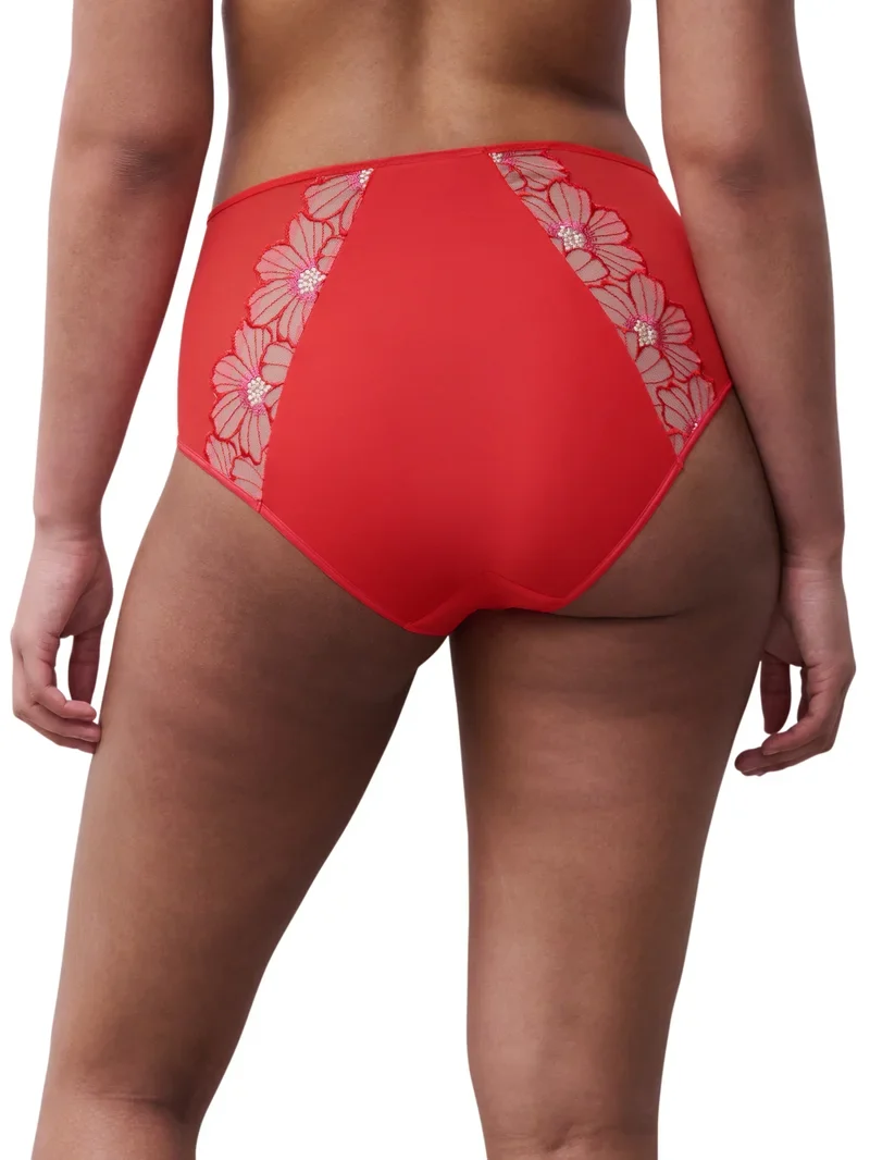 Chantelle – Üppiger, hochgeschnittener Slip mit auffälligem Blumenmuster