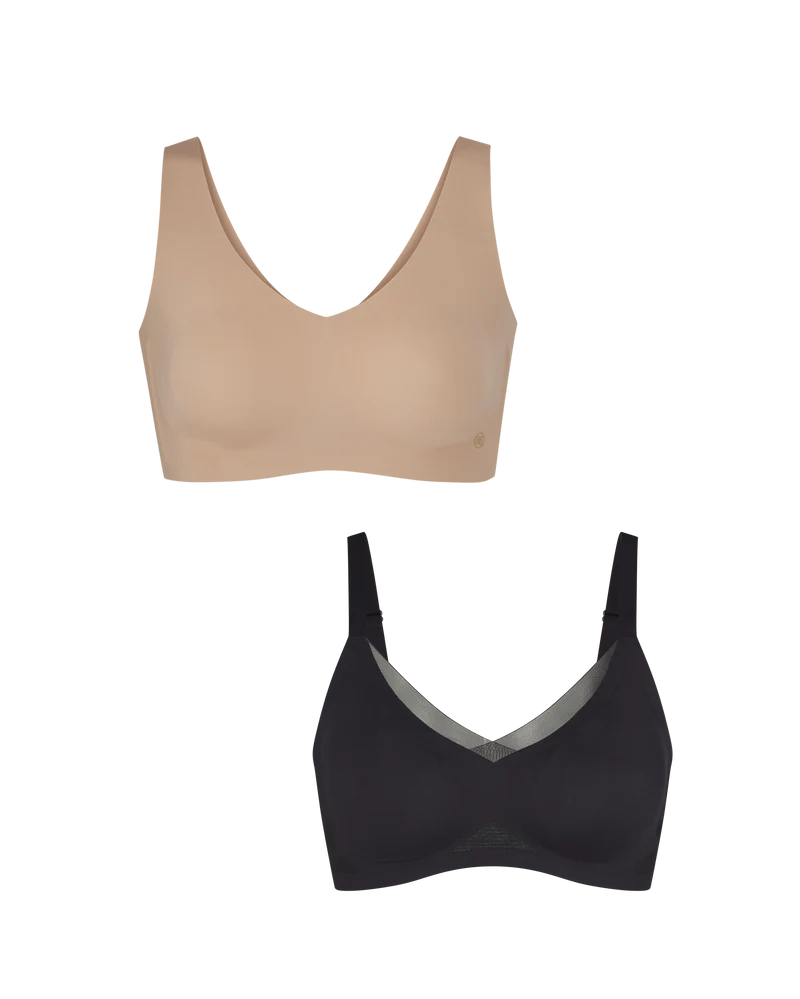 SoftForm Pullover Bra + CrossOver Bra Bundle