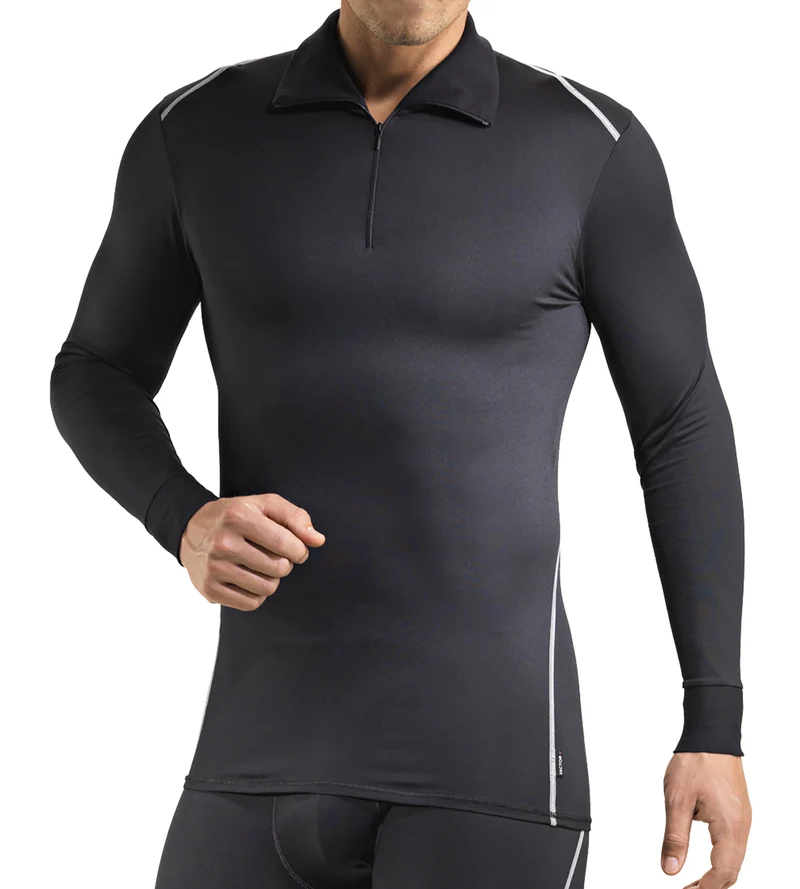 Rollkragen-Shirt, langarm, mit Reissverschluss, CLIMA CONTROL FAKTOR 2