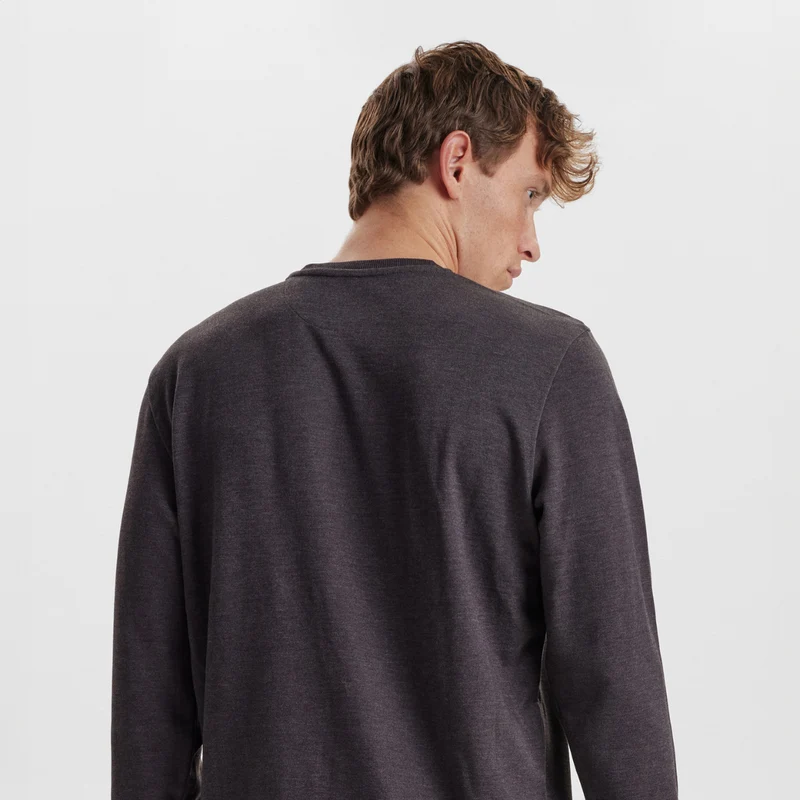 Dunkelgraues Sweatshirt aus Bambus