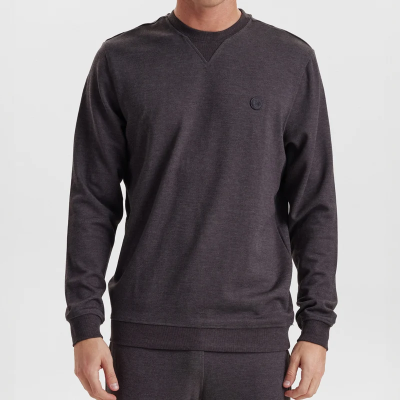 Dunkelgraues Sweatshirt aus Bambus