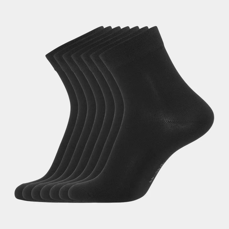 7er Pack Schwarze Bambussocken (Low Cut)