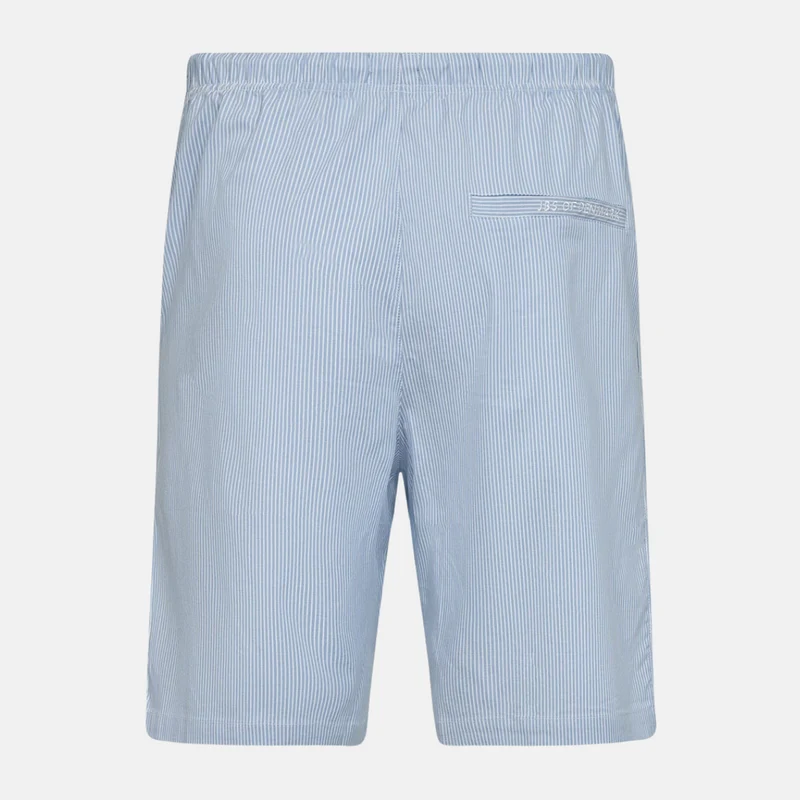 Gestreifte Nachtshorts aus Bambus