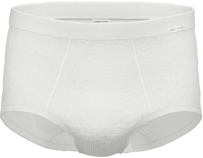 AMMANN Long-Slip mit Eingriff, Serie Doppelripp 2-fädig Exquisit, weiß