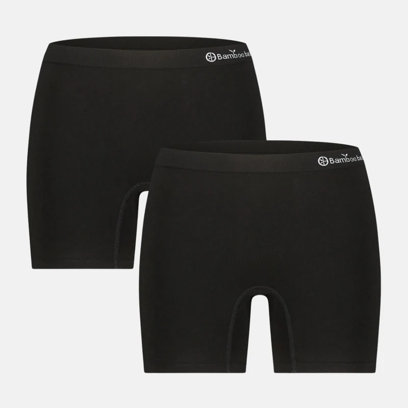 2er-Pack Schwarze Bambus-Boxershorts