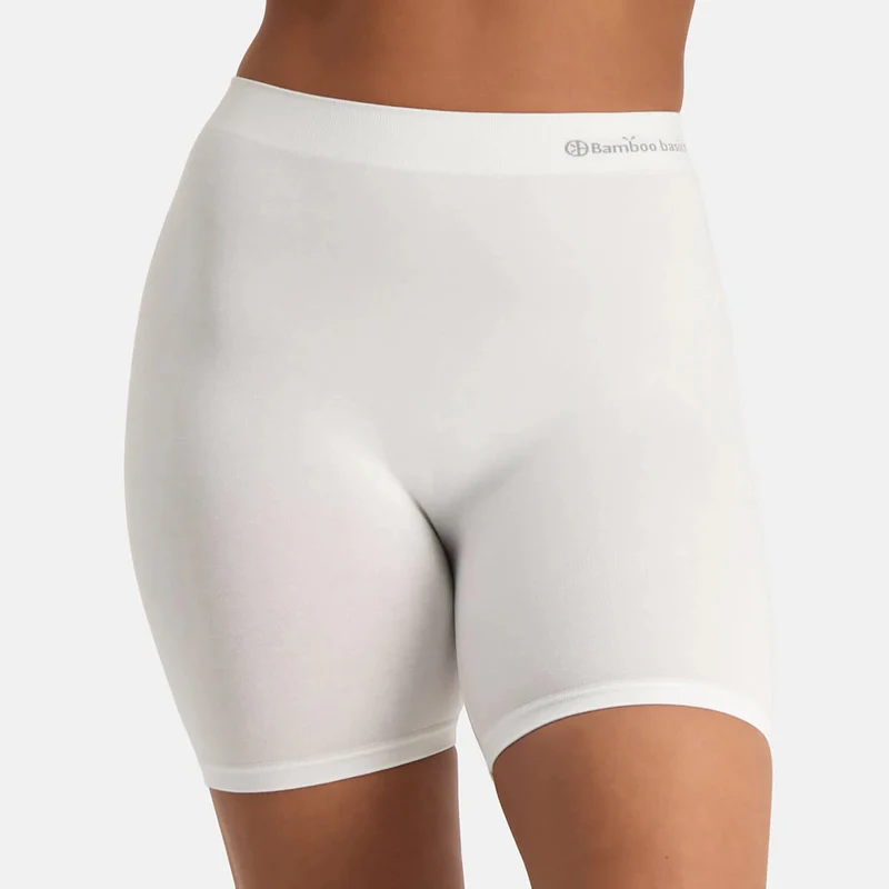 Weiße Innenshorts aus Bambus