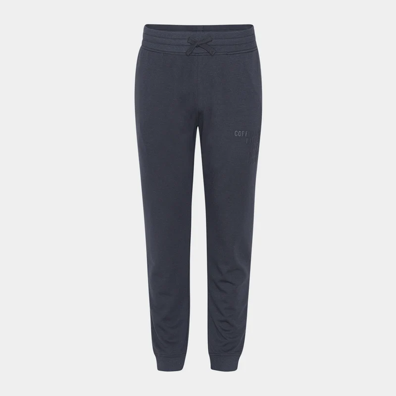 Graue Bambus-Sweatpants mit Logo