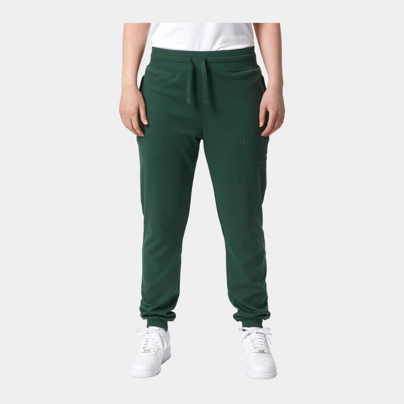 Grüne Bambus-Sweatpants mit Logo
